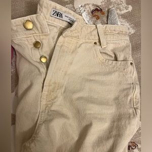 Jean zara marfil . Size USA 0